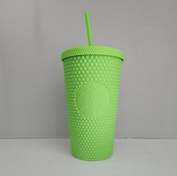 NWOT Starbucks Halloween 2021 Neon Green Studded Tumbler - Picture 1 of 4